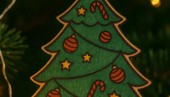 Орнамент в виде ёлки (раскрашиваемый) 3