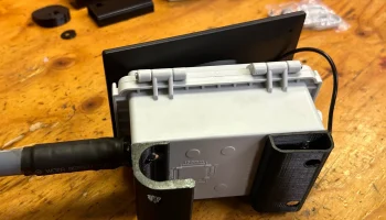 MeshCore Solar Node Gutter Mount 5