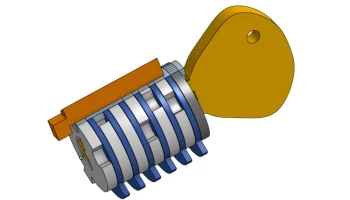 Замок фиксатора диска в классическом стиле Assa Abloy 1