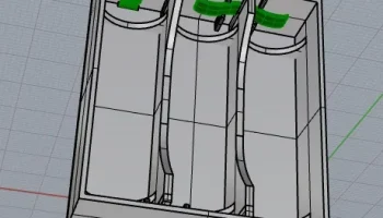 коробка на 3 ячейки 18650