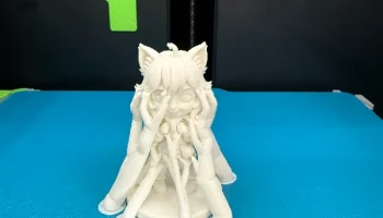 Миниатюра девочки-кошки в стиле чиби - для 3D-печати (65... 4
