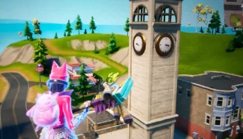 Наклонные башни с часами Башня, Fortnite OG OG Наклонные башни с часами Башня, Fortnite OG OG