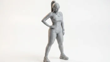 Спортивная фигура фитнес-девушки 3D для печати 2