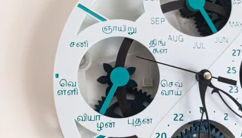 Тамильский циферблат для часов с вечным календарем, напе... 1