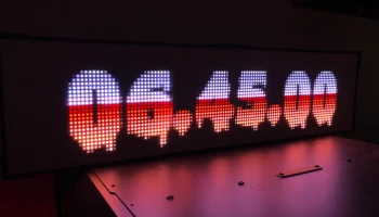 Игровые часы в стиле ретро - RPI2DMD - светодиоды SMD3528 9