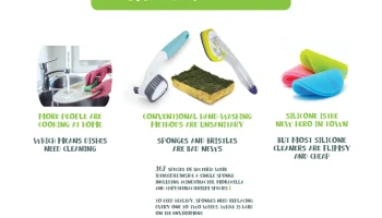 FlexiCLEAN Силиконовая щетка для мытья посуды 1
