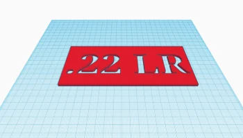 Трафарет для банки с патронами 22 LR.......
