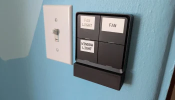 Настенная кнопка Zigbee на 4 группы, обновление 18650