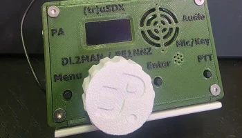Задняя крышка корпуса радиостанции trusdx для батарей 18650