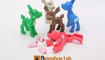 Низкополигональная головоломка с олененком......... 2
