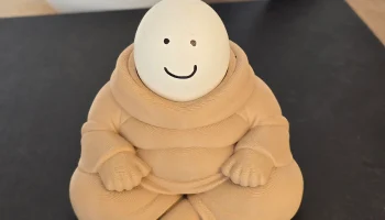Подставка для яиц Chubby, медитирующего монаха, в японск... 4