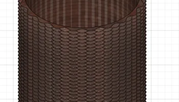 Цилиндрическая ваза Sin Wave - Форма 1