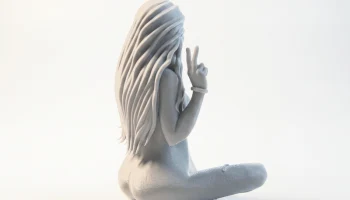 Фигурка крутой девушки, женская фигура, 3D-печать 3