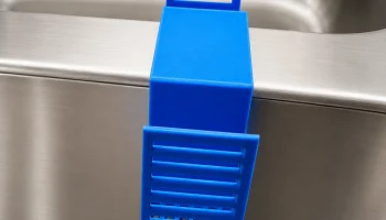 Sink Divider Sponge Holder -Dual Basin Clip-On