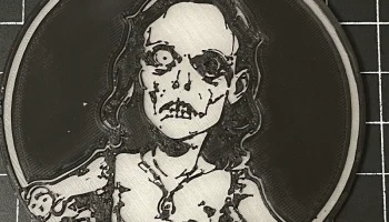 Zombie Girls Coasters - Layer and Thickness Remix 2