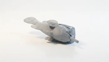 Крутая фигурка курящей рыбы-животного для 3D-печати... 2