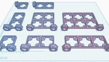 Магнитное основание Gridfinity для сотовой стены...... 1