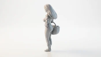 Фигурка девушки с фермы, женский персонаж, 3D-печать 4
