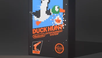 8-битная светодиодная лампа Duck Hunt NES в стиле ретро 2