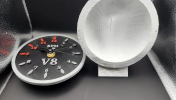 Часы в стиле ретро V8 с тахометром 5