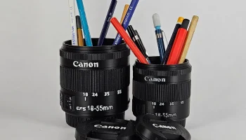 Контейнер для объектива Canon и держатель для ручек.........