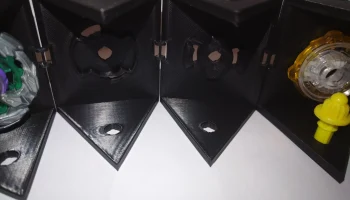 Модульный дисплей и футляр Trigon Bit-Lock Beyblade X. 1