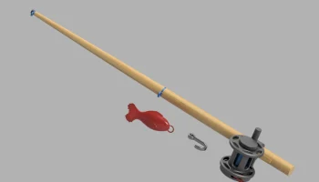 Разборная игрушка УДОЧКА И КАТУШКА с полностью функциони...