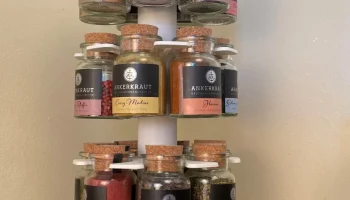 Gew&uuml;rzregal (Rondel) f&uuml;r Ankerkraut-Gl&auml;ser / Spice rack ... 2