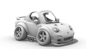 Карикатура на Mazda RX-7 FD 1993 года 1