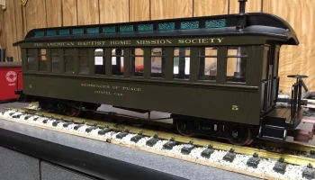 Интерьер автомобиля часовни Bachmann G Scale Pass Car