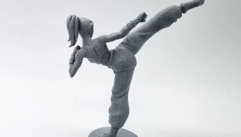 Женская фигурка кикбоксера 1
