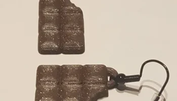 Шоколадные серьги с укусом