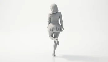 Фигурка девушки в чулках, женская фигура, 3D-печать 4