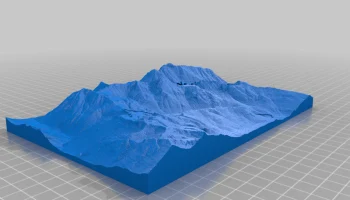 Трехмерная карта тропы озера Рэйчел - пешеходная тропа PNW