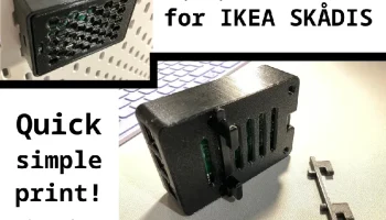 Держатель кейса Raspberry Pi 3/4/5 для IKEA SK&Aring;DIS