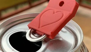 Открывалка для банок Nail‑Saver - гравировка в виде сердца