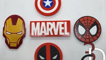 Магниты/подставки на тему Marvel (набор 1)...