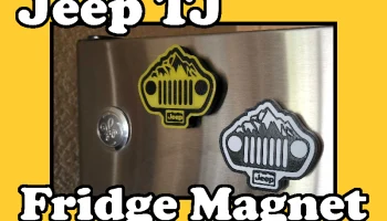 Магнит на холодильник Jeep TJ