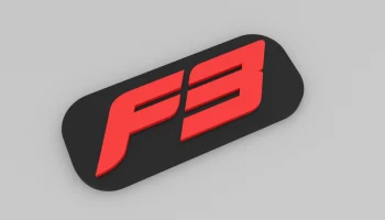 Магнит на холодильник Формула 3 - логотип F3...... 1