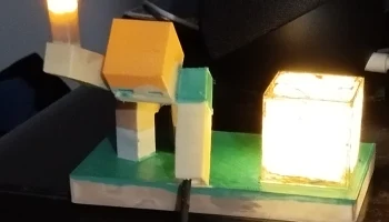 Ночник Стива и Алекса из Minecraft Ночник Стива и Алекса из Minecraft