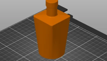 3d модель бутылки джина 2