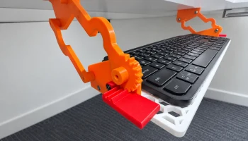 Откидная подставка для клавиатуры под столом
