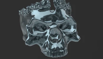 Серия "Король черепа" нежити _ Skull-Bowl -3D Модель 9