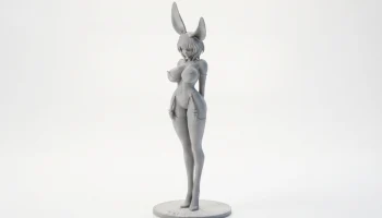 Фигурка девушки-кролика, аниме, коллекционная, для 3D-пе... 1
