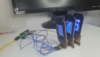Крышка LCD st7735 Nixie Clock 6
