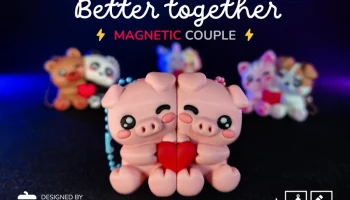 Магнитный дуэт Better Together Pigs (Сан-Валентайн)...