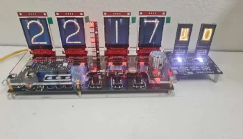 Крышка LCD st7735 Nixie Clock 1