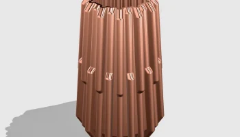 Рифленая ваза