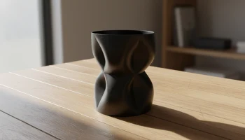 Ваза Organic Flow - Elegante Designvase mit flie&szlig;ender Fo...