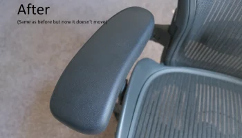Замок подлокотника: Herman Miller Aeron 3